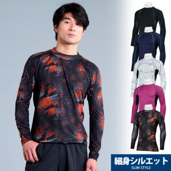 クールコア(R)冷感 長袖ミドルネック