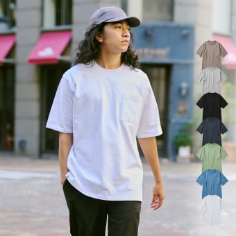 ヘビーウエイトコットン耐久抗菌半袖Tシャツ